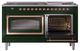 Ilve® Nostalgie II Noblesse 60'' Emerald Green Pro Style Dual Fuel Range with Copper Trim-4