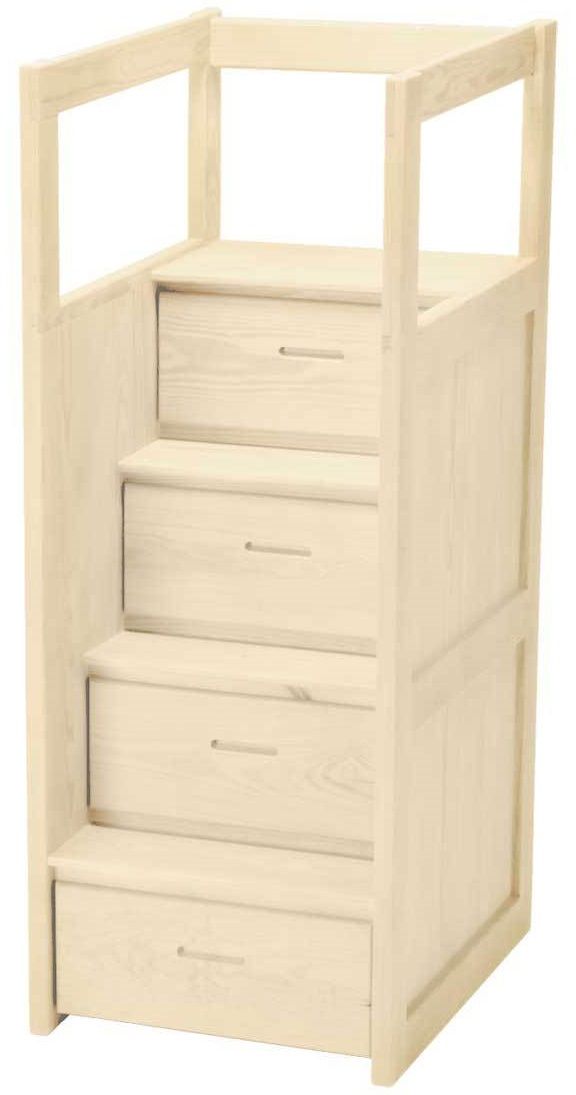Crate Designs™ Furniture Unfinished Bunk Bed Staircase