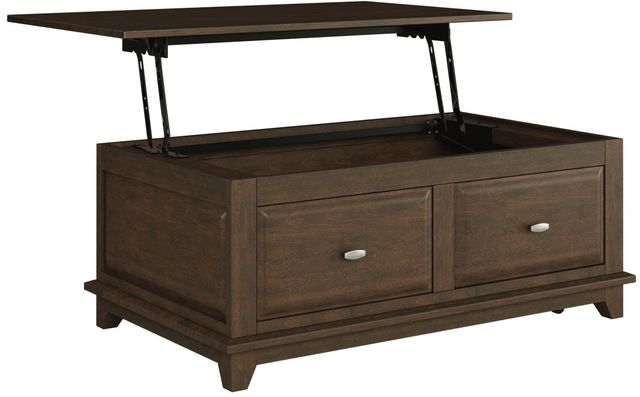 Homelegance® Minot Brown Cherry Cocktail Table-0