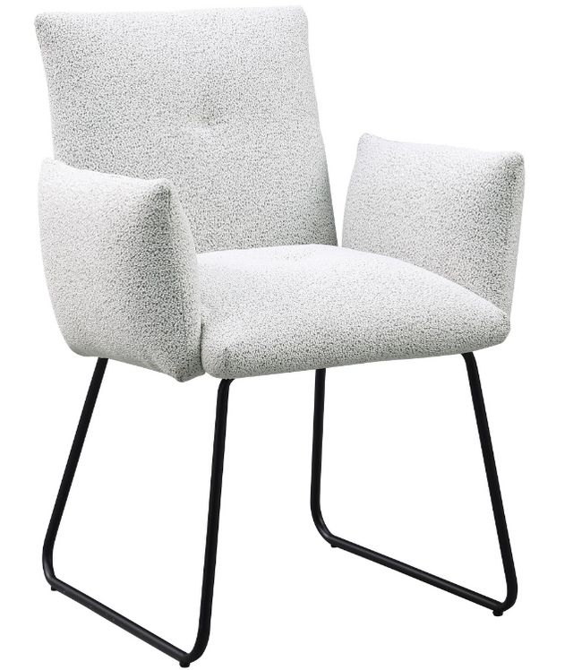 Coaster® Ackland Light Gray/Black Arm Chair