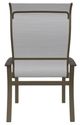 Telescope Casual Belle Isle Abalone/Beachwood Aluminum/Fabric Outdoor Sling Supreme Arm Chair with Boardwalk Rustic Polymer Arm Accent-3