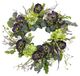 A & B Home Dia Purple Poppy With Hydrangea Wreath-0