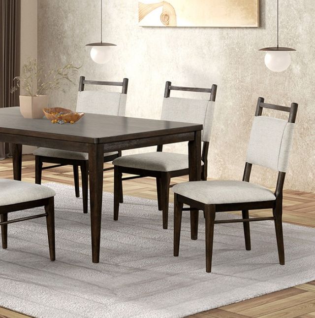 Furniture of America® Woolwich 7-Piece Dark Walnut Dining Table Set-1