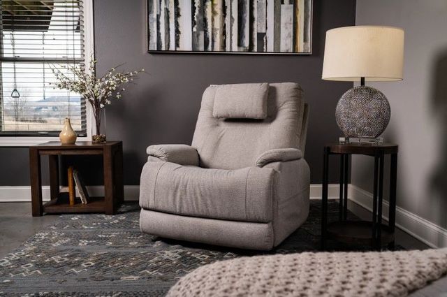 Flexsteel® Zecliner Model 2 Dove Power Lift Sleep Recliner with Power Headrest and Lumbar-2