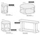 International Furniture Direct Balam Stained White Round Chairside Table-2