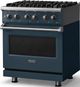 Viking® 5 Series 30" Squall Pro Style Dual Fuel (LP) Range with Polished Chrome Trim-3