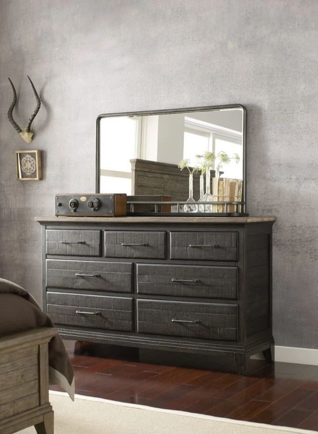 Kincaid® Plank Road Charcoal Westwood Landscape Mirror-1