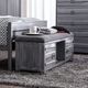 Furniture of America® Mccredmond Hand Brushed Silver Bench-0