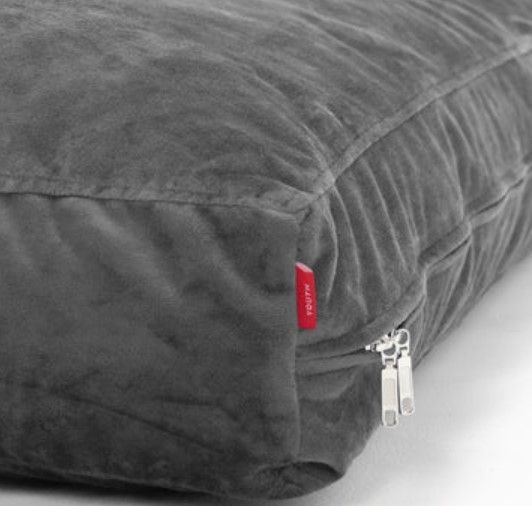 CordaRoy's® Gray Plush Fur Youth Sensory Crash Pad-1