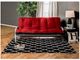 Furniture of America® Plosh Black/Red 8" Futon Mattress with Inner Spring-1