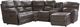 La-Z-Boy® Trouper Gray Leather Reclining Sectional with Custom Layout Options-0