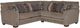 Jackson Furniture Kingston 2-Piece Pewter Curved Sectional-0