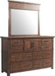 Elements International Jax Cherry Dresser and Mirror-0