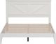 Rize Home Farmhouse Style Gloss White Full Panel Bed-1