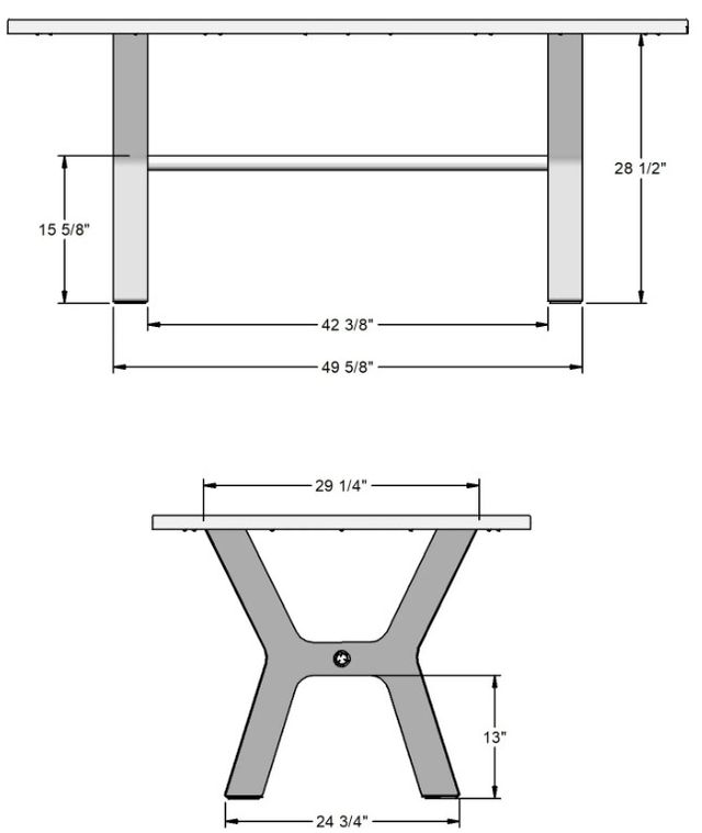 Amisco Customizable Parade Rectangular Dining Table-2