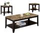 Coaster® Flores 3-Piece Cappuccino Occasional Table Set with Shelf-0