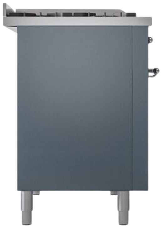 Ilve® Nostalgie II Series 48" Blue Grey Pro Style Dual Fuel Range-1