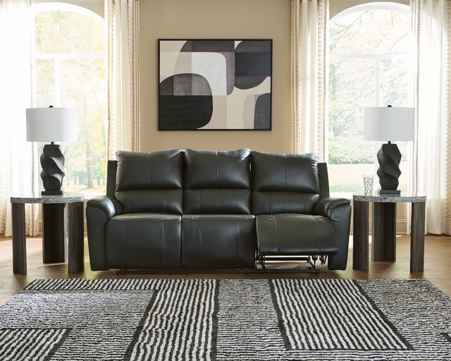 Signature Design by Ashley® Glossmore Black Manual Reclining Sofa-3