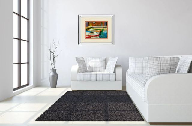 Classy Art Canal Street I by Dupre Mirror Framed Wall Art-2