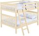 Crate Designs™ Furniture Unfinished Full XL/Full XL Mission Bunk Bed-0