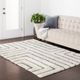 Surya Cloudy Shag White/Gray 5'x7' Area Rug-3