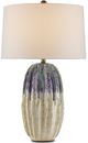 Currey & Company Montmartre Milk/Off-White/Purple Table Lamp-0