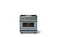 Viking® 5 Series 36" Novembery Sky Pro Style Dual Fuel (LP) Range with Brushed Brass Trim-3