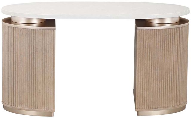 Michael Amini® West Kensington Sea Salt Caramel Vanity Desk-2