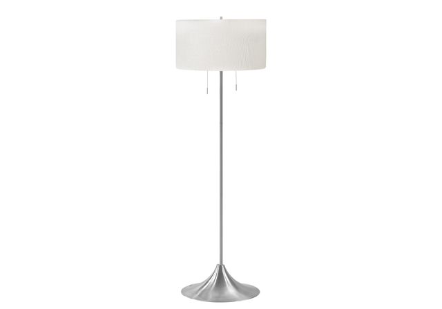 Monarch Specialties Inc. Silver 61" Floor Lamp-0
