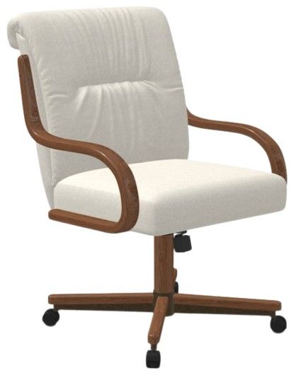 Chromcraft Customizable Denton Caster Swivel Tilt Dining Chair-2