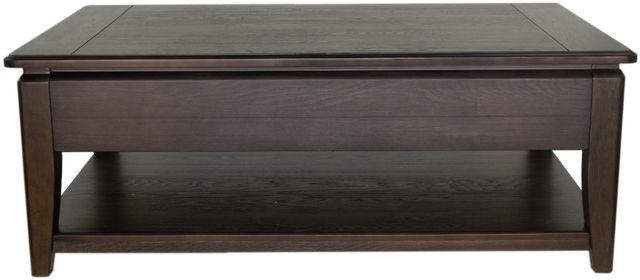 Bernards Bellamy Lane Brown Cocktail Table with Lift Top and Casters-2
