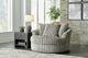 Signature Design by Ashley® Lindyn Fog Oversized Swivel Accent Chair-1