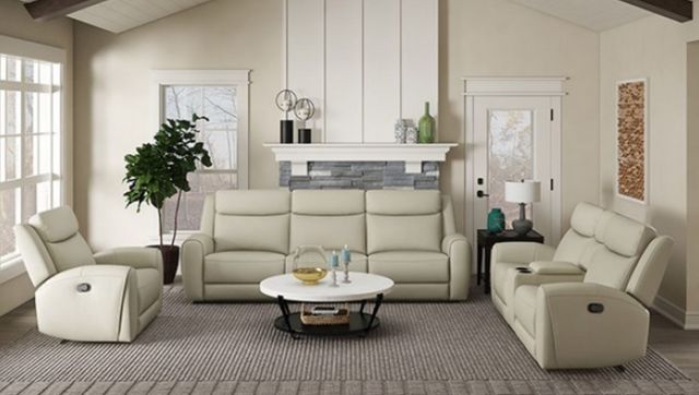 Furniture of America® Jacobus Beige Manual Recliner-2