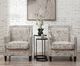 Elements International Erica Beige French Script Chair-1