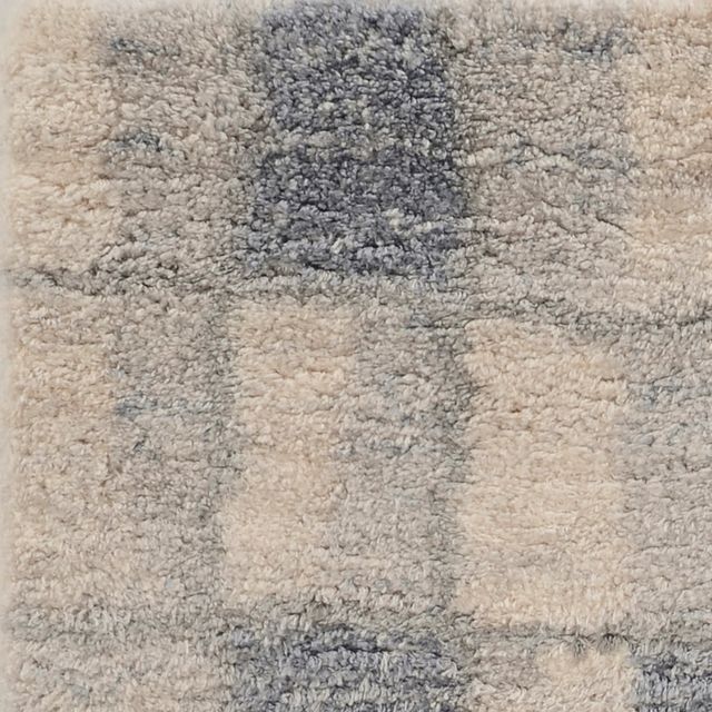 KAS Rugs Merino 6702 Ivory/Blue Cityscape 5'x8' Area Rug-1