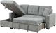 Homelegance® Waitsfield 2-Piece Gray Left-Arm Facing Pull-out Sleeper Sectional and Chaise with Hidden Storage-2