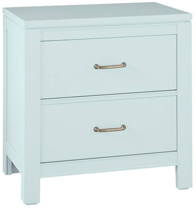 Vaughan-Bassett Tide & Timber Blue Maple 2-Drawer Nightstand-0