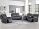 Steve Silver Co. Gaston 3-Piece Gray Manual Reclining Set-1