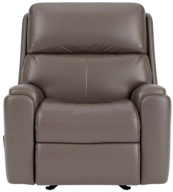 Flexsteel® Customizable Rio Leather Manual Rocker Recliner-3