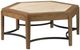 Kincaid® Brookside-Acquisitions Blond Top Coffee Table with Travertine Base-0