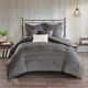 Olliix by 510 Design Grey Jenda 8 Piece Queen Comforter Set-0