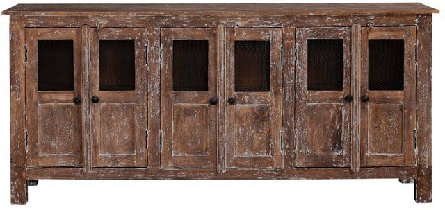 Liberty Furniture Ruston Light Brown 70" Accent Entertainment Console-1