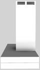 Vent-A-Hood® 36" White Duct Free Wall Mounted Range Hood-1