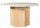 ACME Furniture Qwin White Dining Table with Weathered Gray Oak Base-3