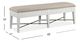 Magnussen Home® Heron Cove Baja Fog/Chalk White Upholstered Bench-2