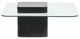 Magnussen Home® Donora Glass Top Square Cocktail Table with Obsidian Base-3