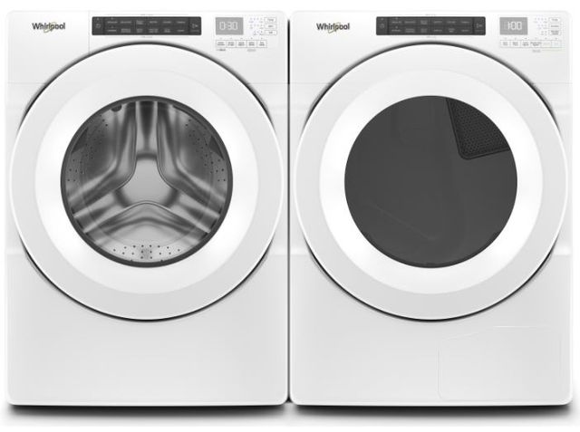 Whirlpool Front Load Pair (WFW560CHW-YWHD560CHW) - White
