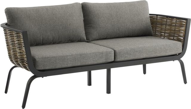 Linon Fitzbee Dark Gray Outdoor Loveseat-1