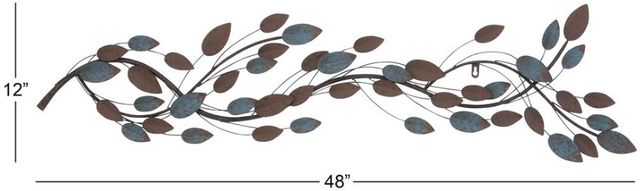 Deco Marche Brown 48" Leaf Wall Decor-2