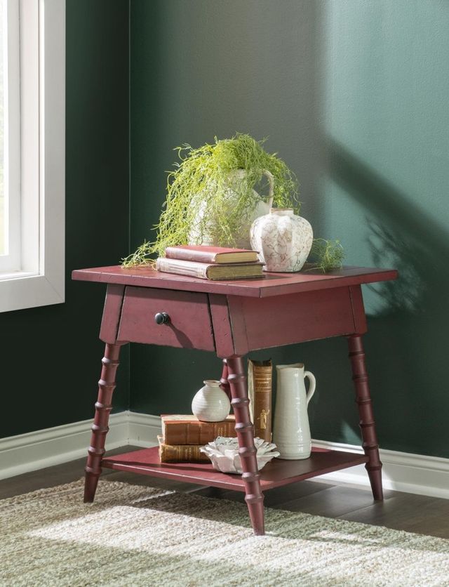 Legacy Classic Vintage Market Spiced Apple 1-Drawer End Table-2